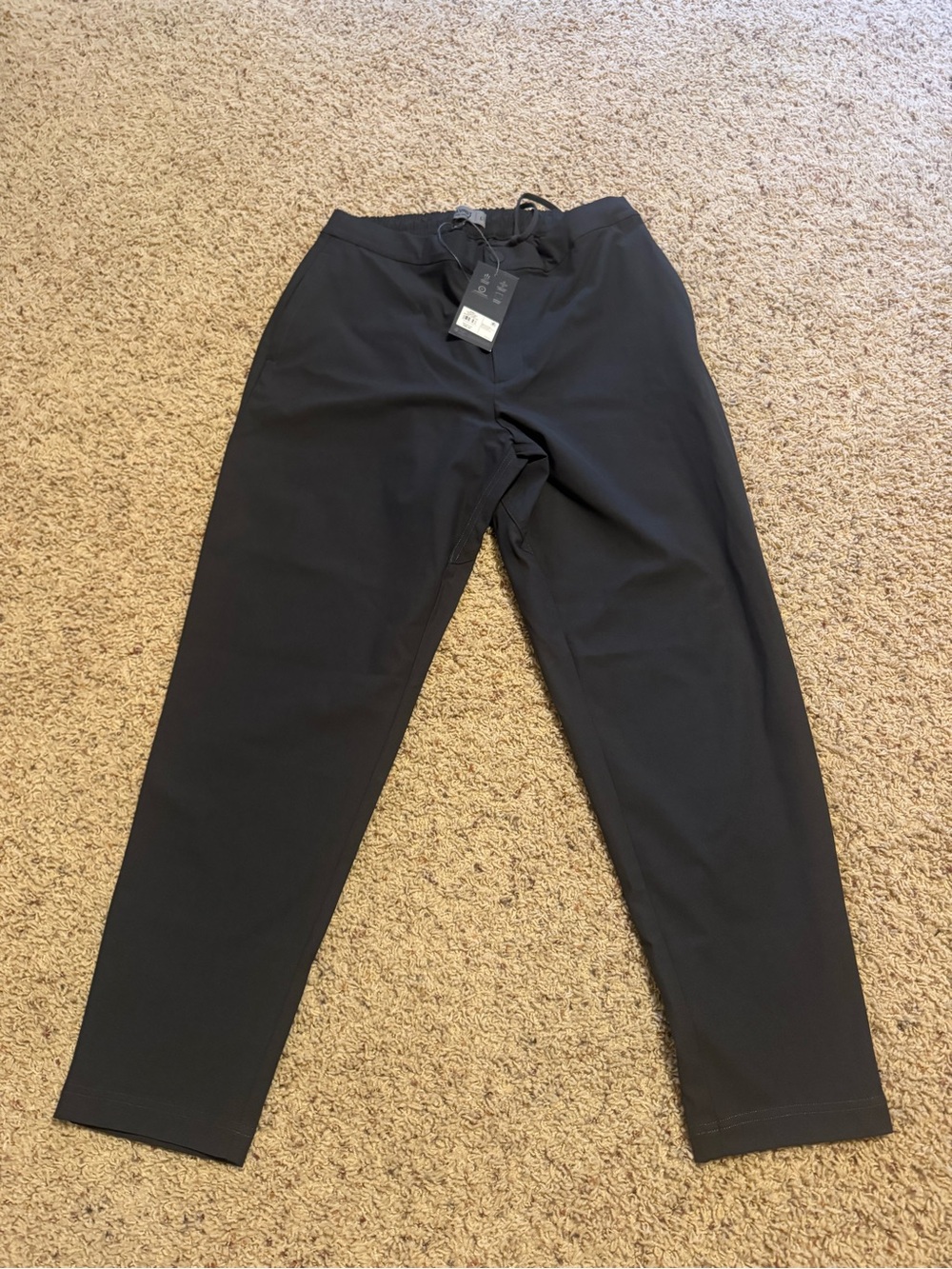 Men's dark grey Performance Drawstring Joggers VRST size L